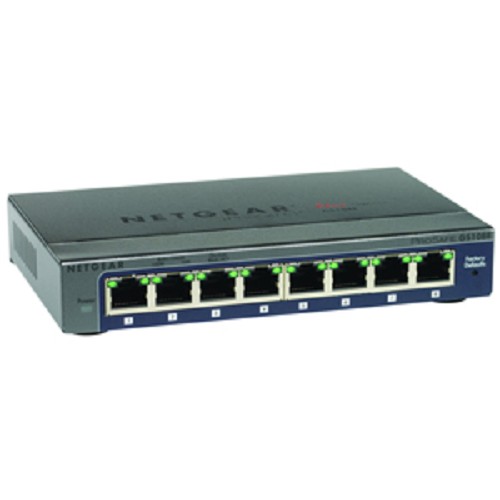 NETGEAR Prosafe plus 8-port gigabit Ethernet Switch GS108E